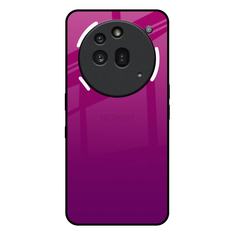 Magenta Gradient Nothing Phone 3a Pro Glass Back Cover Online