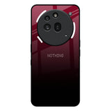 Wine Red Nothing Phone 3a Pro Glass Back Cover Online