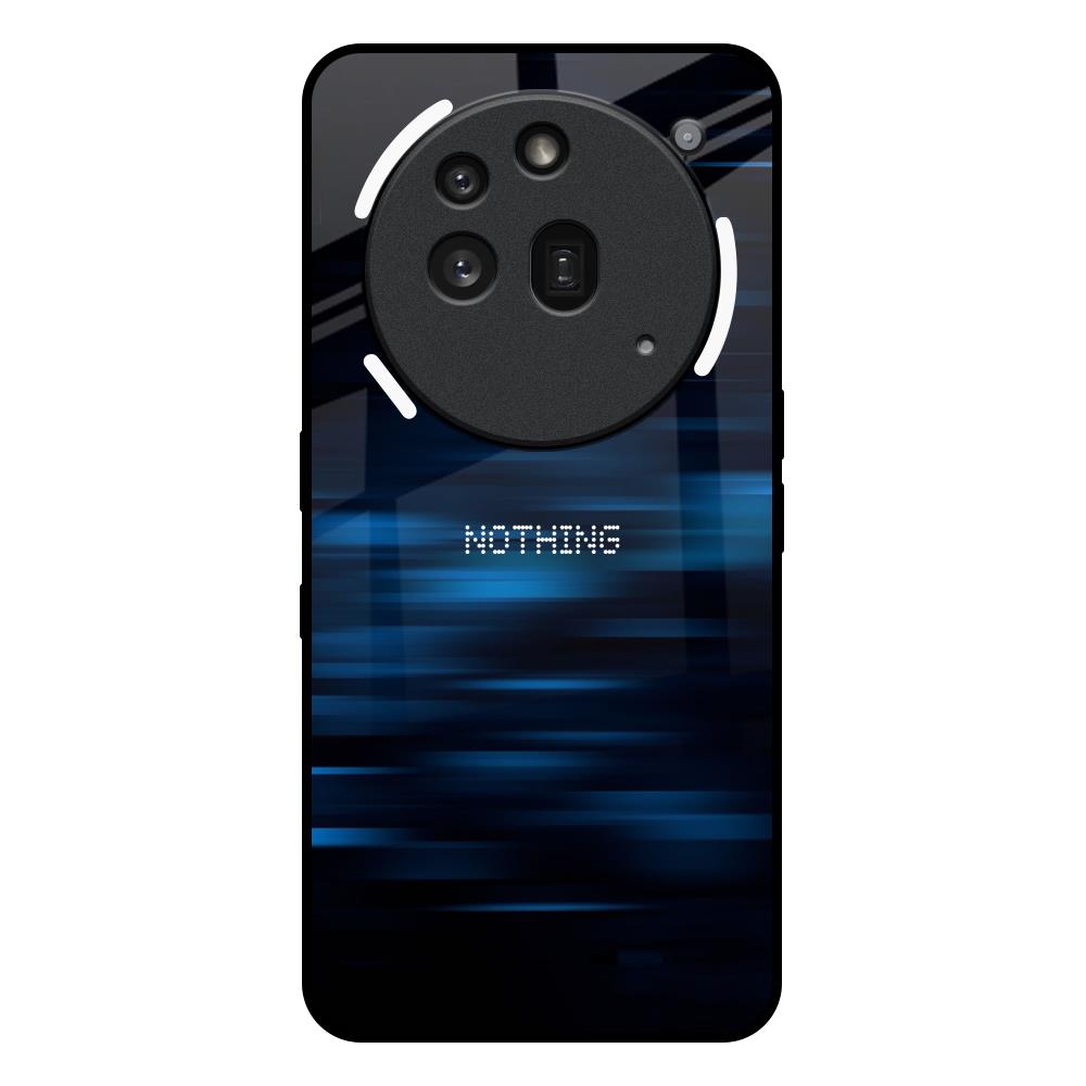 Blue Rough Abstract Nothing Phone 3a Pro Glass Back Cover Online