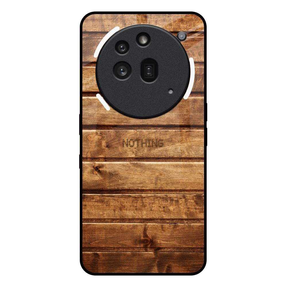 Wooden Planks Nothing Phone 3a Pro Glass Back Cover Online