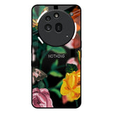 Flowers & Butterfly Nothing Phone 3a Pro Glass Back Cover Online