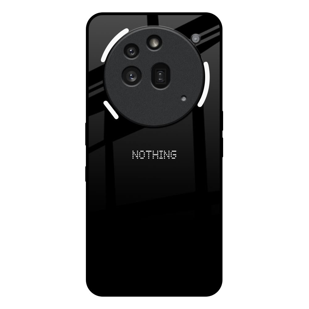 Jet Black Nothing Phone 3a Pro Glass Back Cover Online