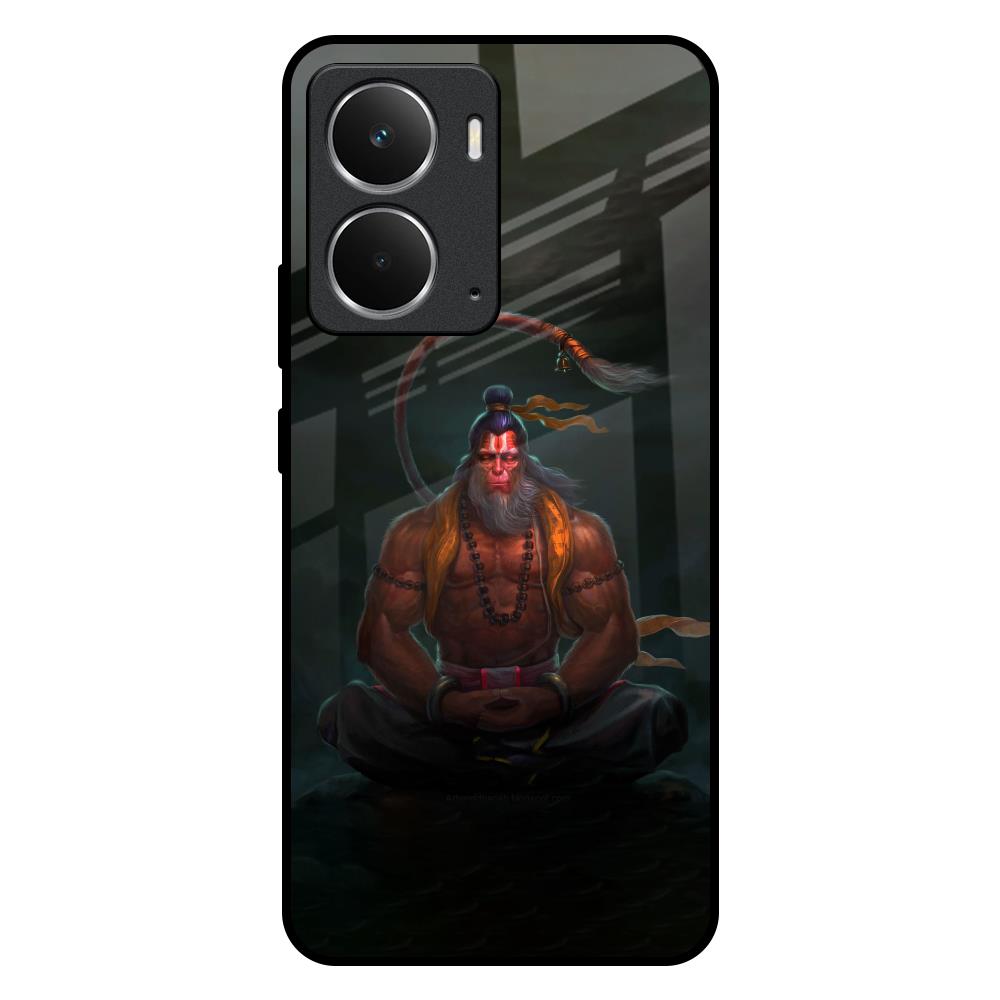 Lord Hanuman Animated Realme P3 5G Glass Back Cover Online