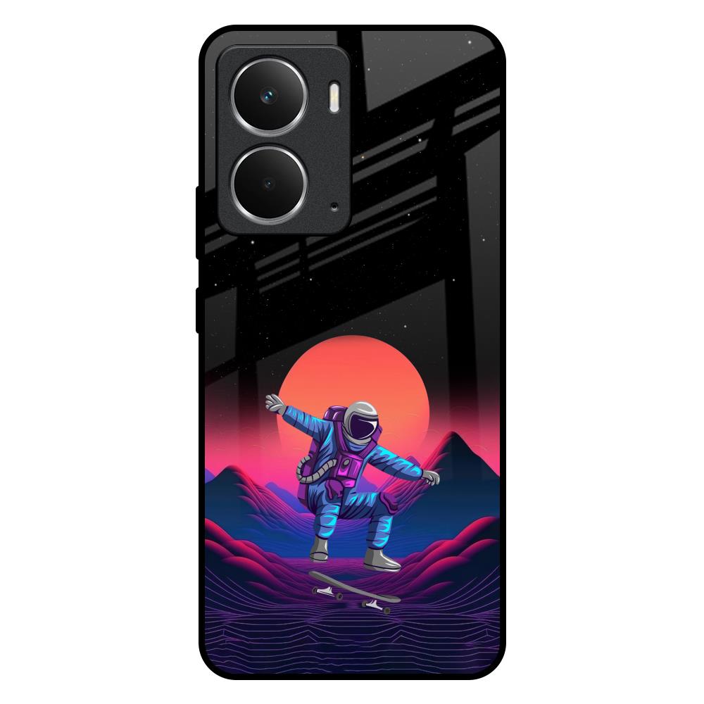 Retro Astronaut Realme P3 5G Glass Back Cover Online