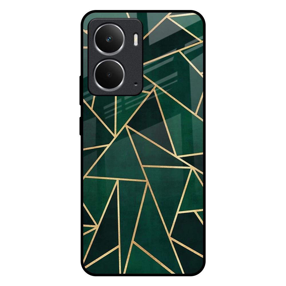 Abstract Green Realme P3 5G Glass Back Cover Online