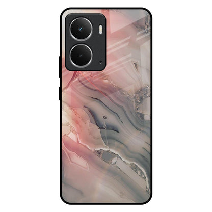 Pink And Grey Marble Realme P3 5G Glass Back Cover Online