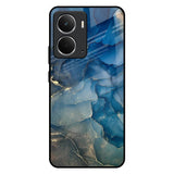 Blue Cool Marble Realme P3 5G Glass Back Cover Online
