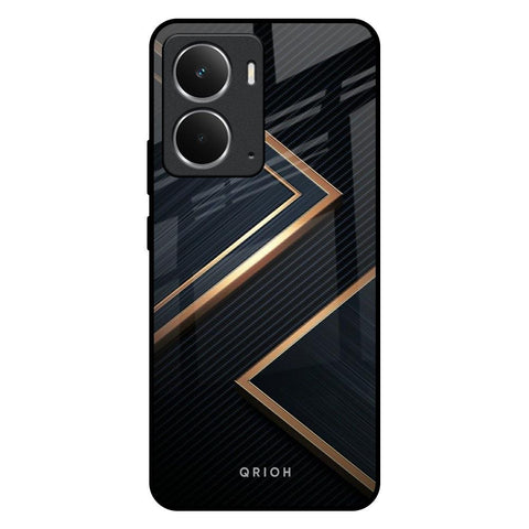 Sleek Golden & Navy Realme P3 5G Glass Back Cover Online