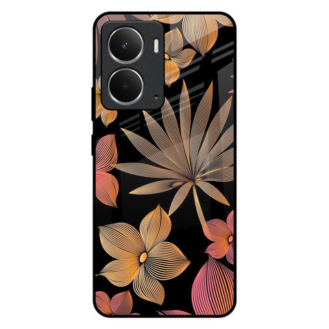 Lines Pattern Flowers Realme P3 5G Glass Back Cover Online