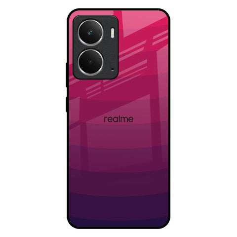 Wavy Pink Pattern Realme P3 5G Glass Back Cover Online