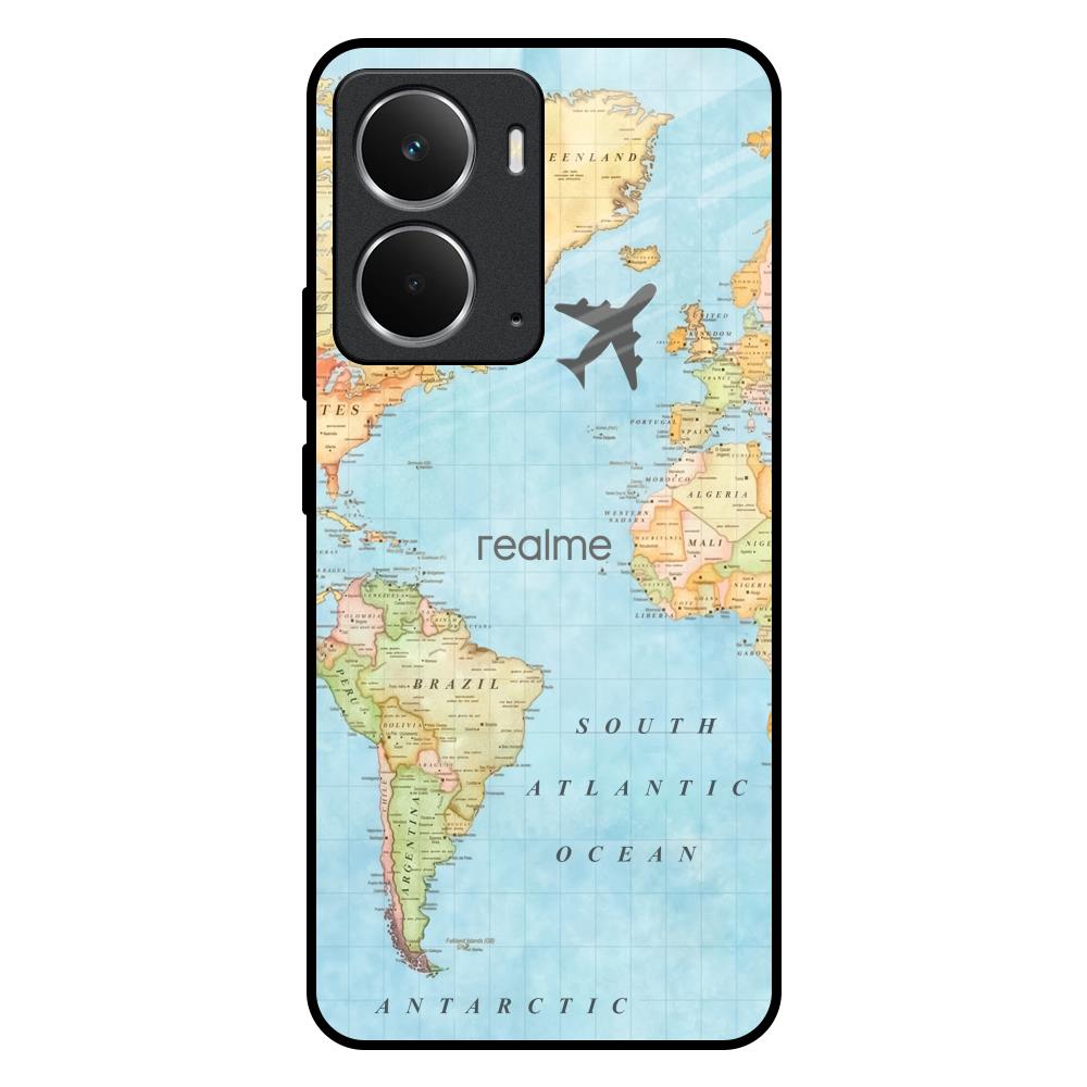 Fly Around The World Realme P3 5G Glass Back Cover Online