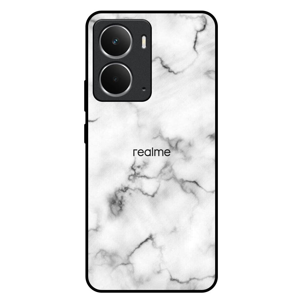 Satin White Marble Realme P3 5G Glass Back Cover Online