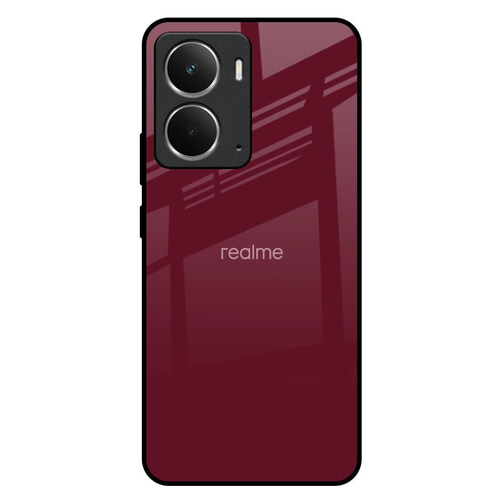 Classic Burgundy Realme P3 5G Glass Back Cover Online
