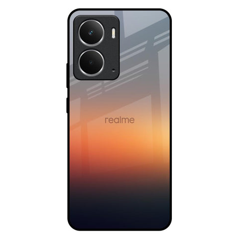 Aesthetic Orange Realme P3 5G Glass Back Cover Online