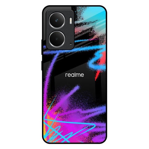 Brushy Color Realme P3 5G Glass Back Cover Online