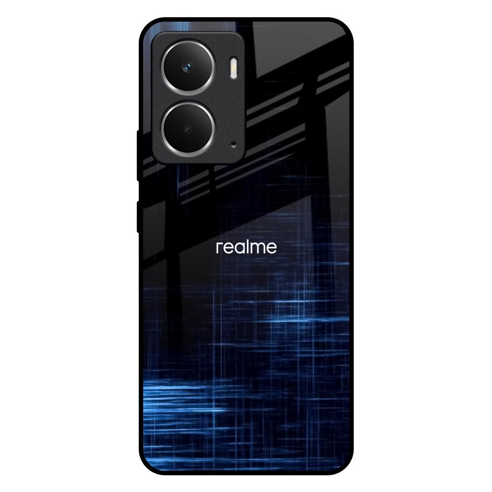 Blue Scratch Realme P3 5G Glass Back Cover Online
