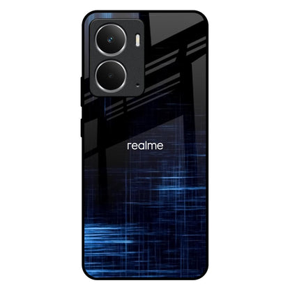 Blue Scratch Realme P3 5G Glass Back Cover Online