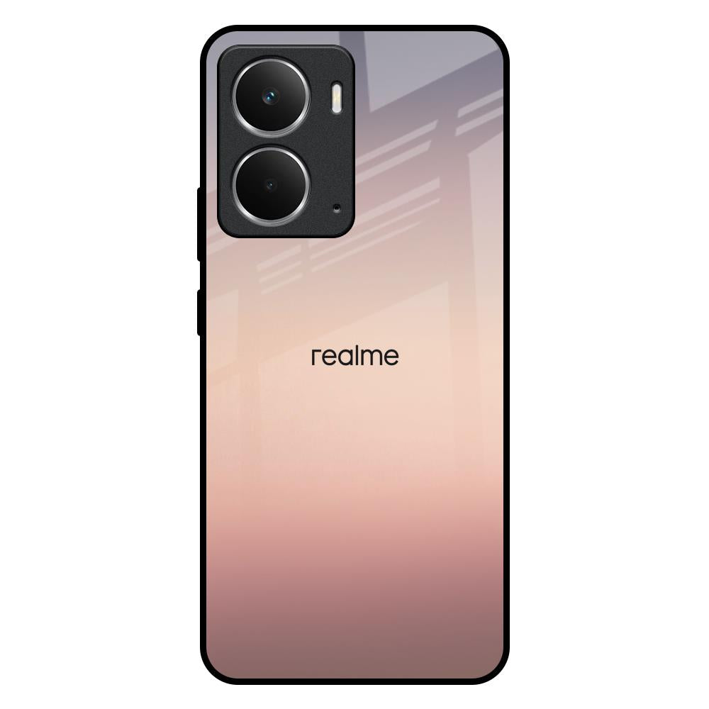 Golden Mauve Realme P3 5G Glass Back Cover Online