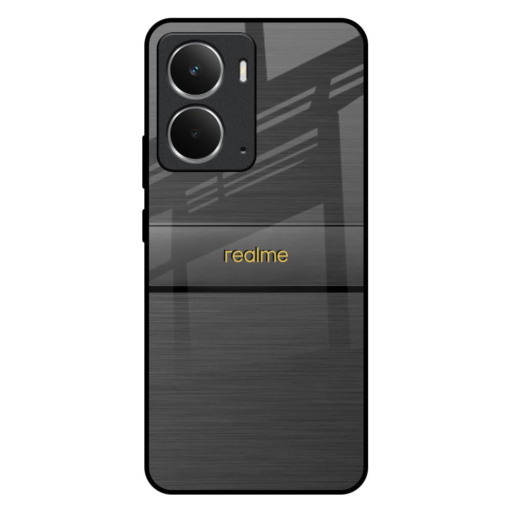 Grey Metallic Glass Realme P3 5G Glass Back Cover Online