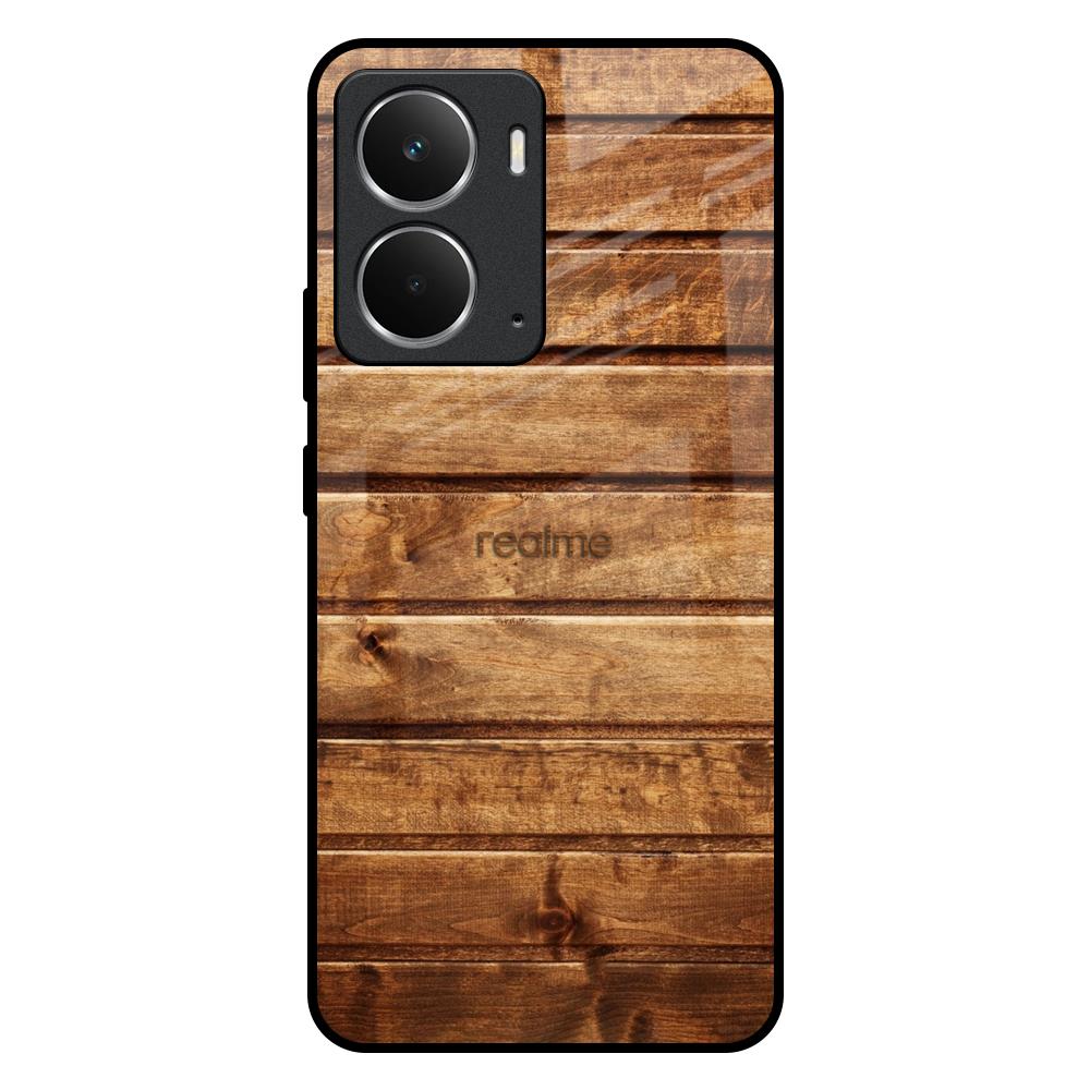 Wooden Planks Realme P3 5G Glass Back Cover Online