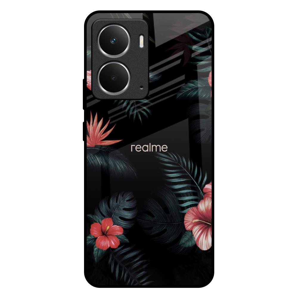 Tropical Art Flower Realme P3 5G Glass Back Cover Online