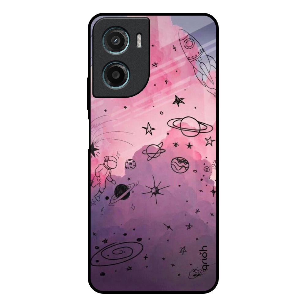 Space Doodles Motorola G05 Glass Back Cover Online