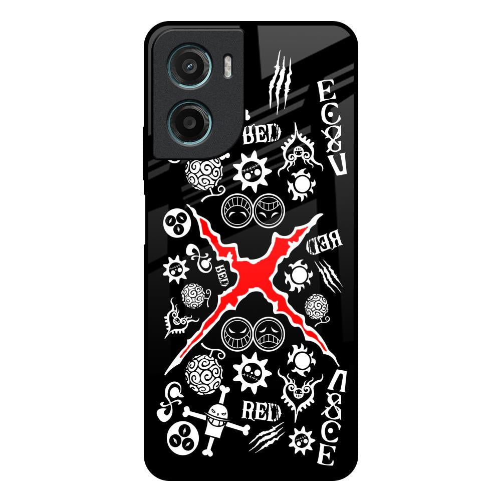 Red Zone Motorola G05 Glass Back Cover Online