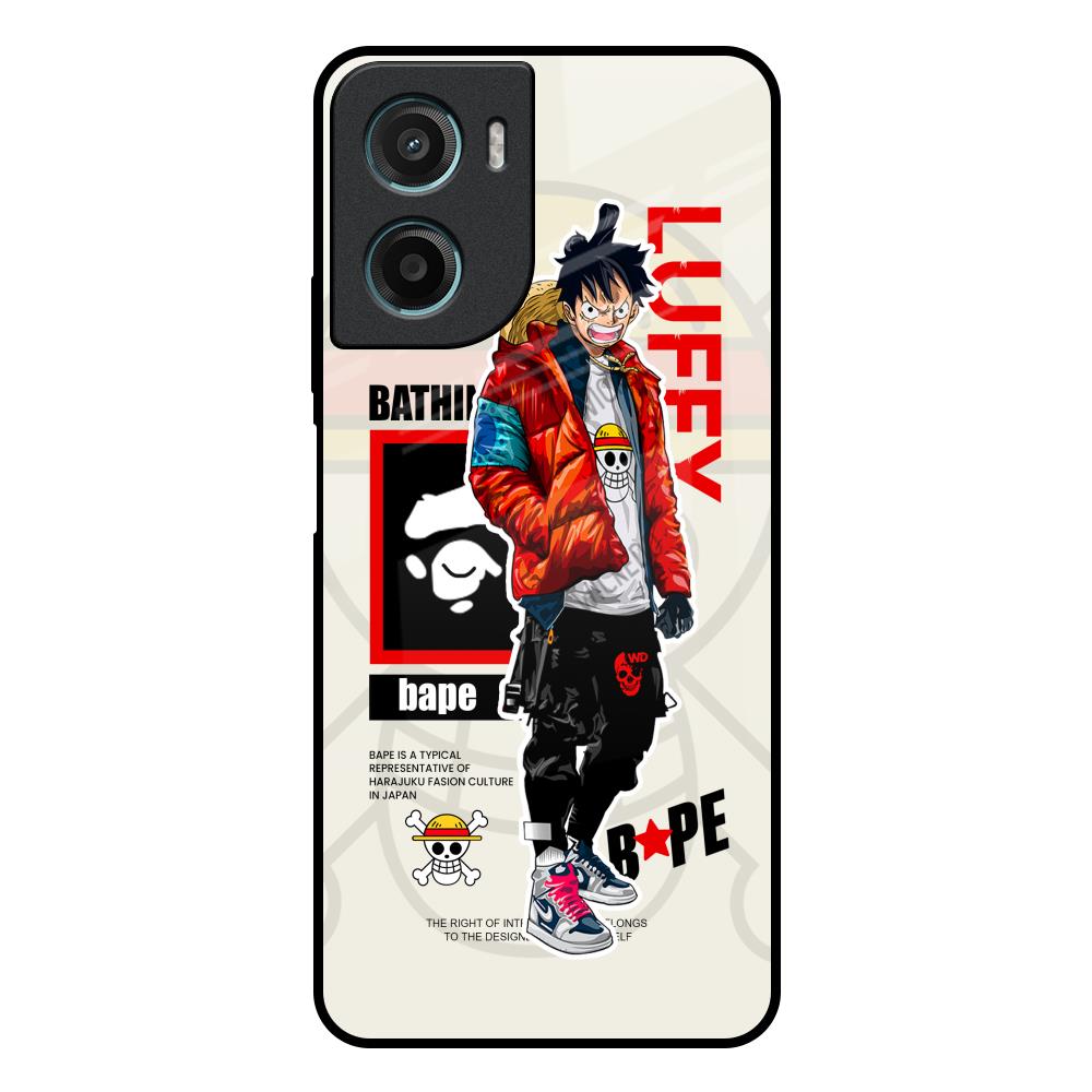 Bape Luffy Motorola G05 Glass Back Cover Online