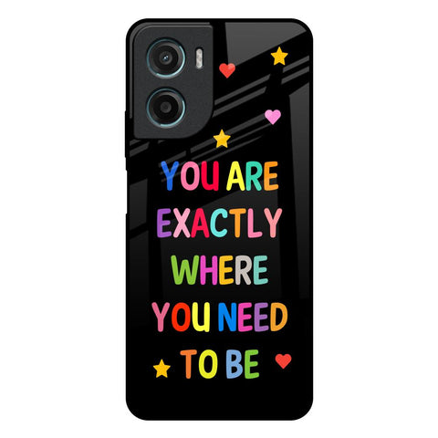 Magical Words Motorola G05 Glass Back Cover Online