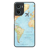Travel Map Motorola G05 Glass Back Cover Online