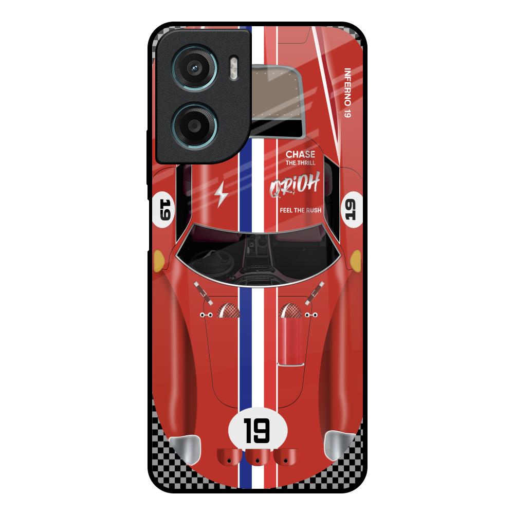 Racing Vintage Motorola G05 Glass Back Cover Online