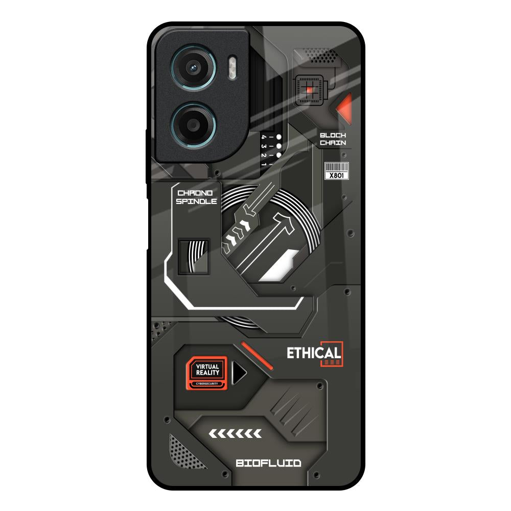 Tech Aesthetics Motorola G05 Glass Back Cover Online