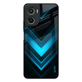 Vertical Blue Arrow Motorola G05 Glass Back Cover Online