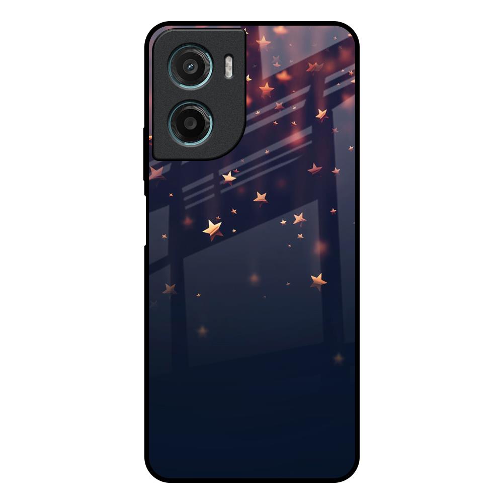 Falling Stars Motorola G05 Glass Back Cover Online