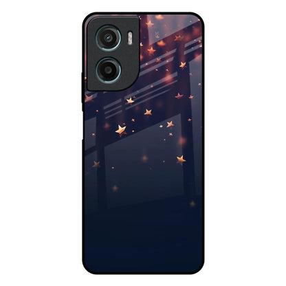 Falling Stars Motorola G05 Glass Back Cover Online