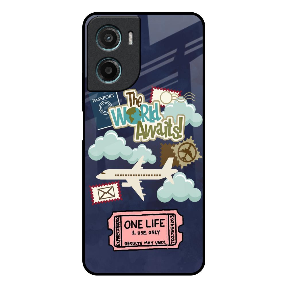 Tour The World Motorola G05 Glass Back Cover Online