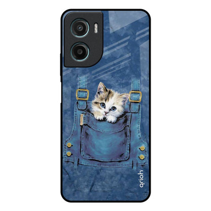 Kitty In Pocket Motorola G05 Glass Back Cover Online