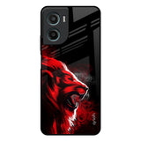 Red Angry Lion Motorola G05 Glass Back Cover Online