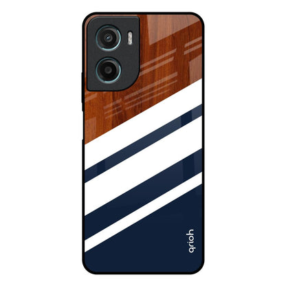 Bold Stripes Motorola G05 Glass Back Cover Online