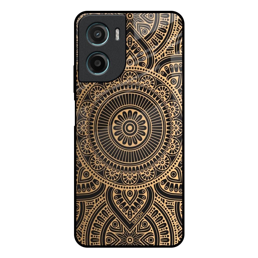 Luxury Mandala Motorola G05 Glass Back Cover Online
