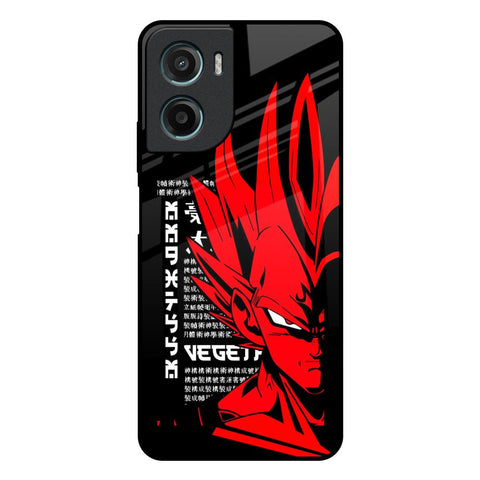 Red Vegeta Motorola G05 Glass Back Cover Online