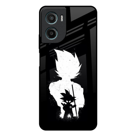 Monochrome Goku Motorola G05 Glass Back Cover Online