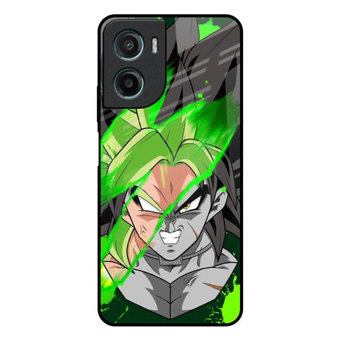 Anime Green Splash Motorola G05 Glass Back Cover Online