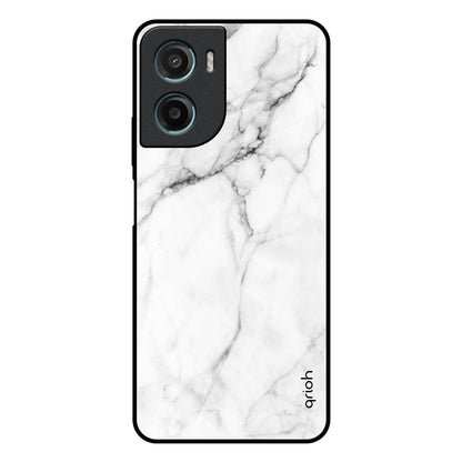 Modern White Marble Motorola G05 Glass Back Cover Online