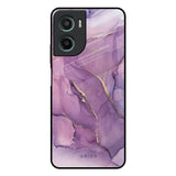 Purple Gold Marble Motorola G05 Glass Back Cover Online