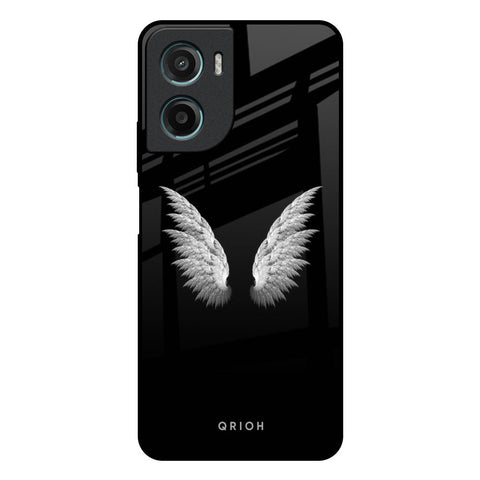 White Angel Wings Motorola G05 Glass Back Cover Online
