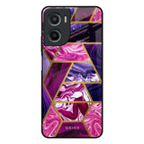 Electroplated Geometric Marble Motorola G05 Glass Back Cover Online
