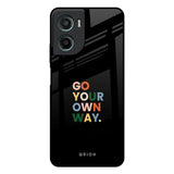 Go Your Own Way Motorola G05 Glass Back Cover Online
