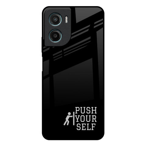 Push Your Self Motorola G05 Glass Back Cover Online