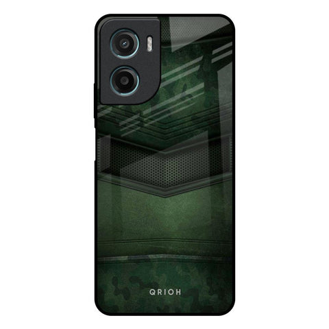 Green Leather Motorola G05 Glass Back Cover Online